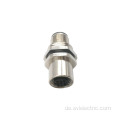 M12-5 Pins männliche und weibliche Bulkhead-Mount-Stecker